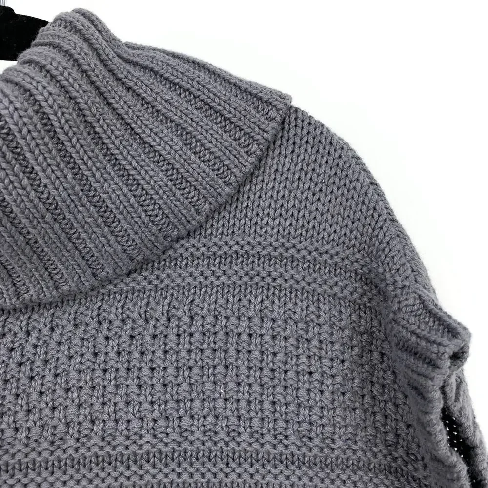 Old Navy Poncho Cowl Neck Girls Size 3T Gray Pullover NEW